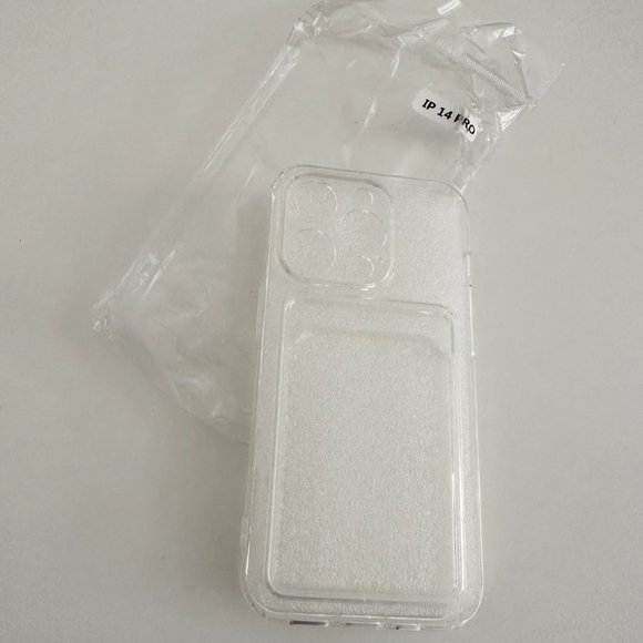 Clear Soft Card Holder Slot Apple iPhone Case - iphone 14 pro - Picture 3 of 7